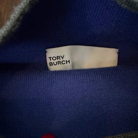 EUC! Tory Burch Sport Double Face Wool Mock Neck - Size M - Winter Olive - Picture 5 of 8